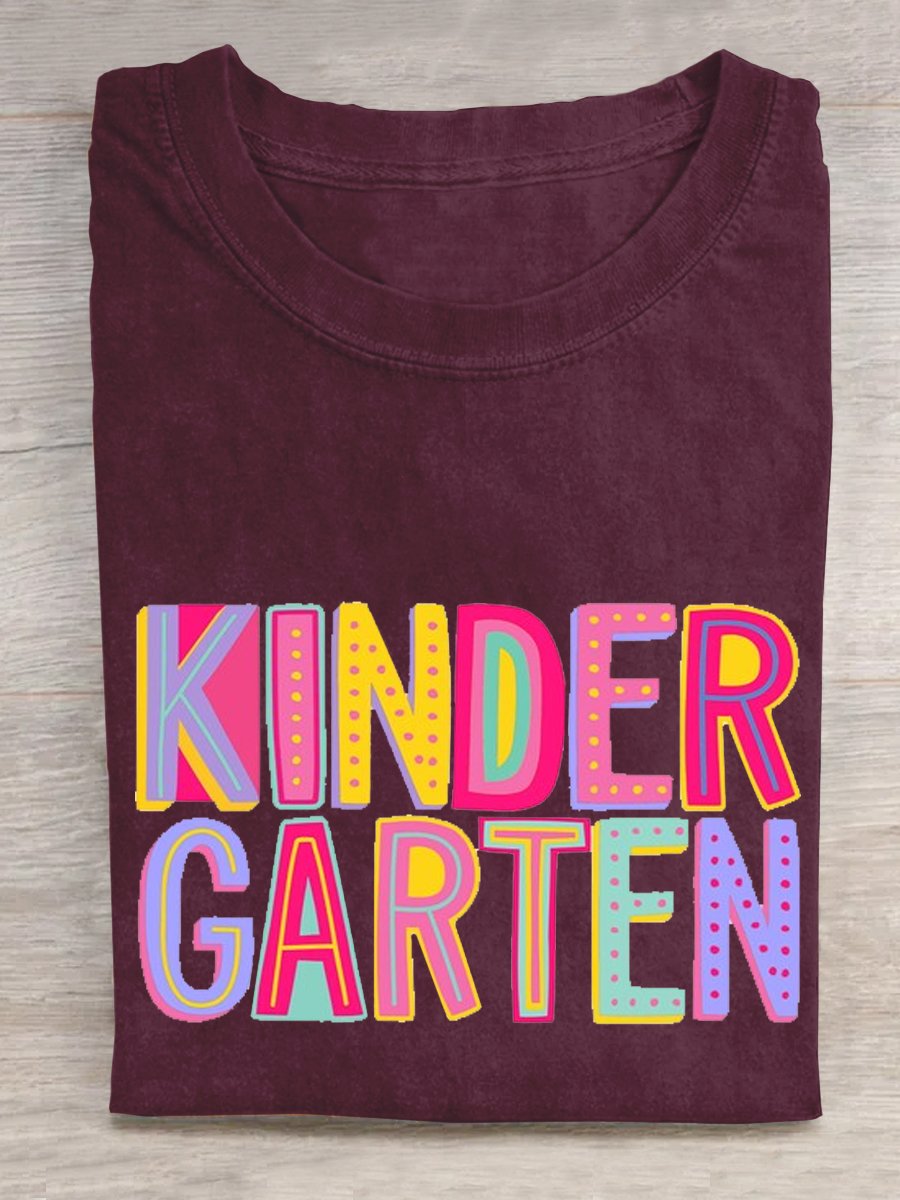 Kindergarten Rainbow Teacher T-shirt