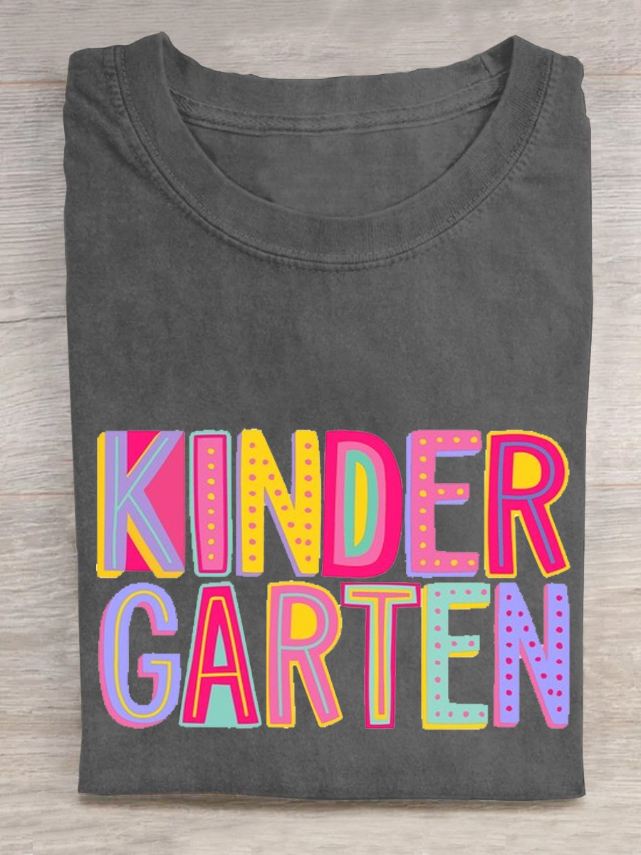 Kindergarten Rainbow Teacher T-shirt