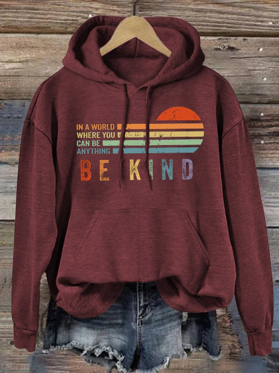 Women's Men's Unisex Be Kind Suicide Prevention Day Print Casual Sweatshirt