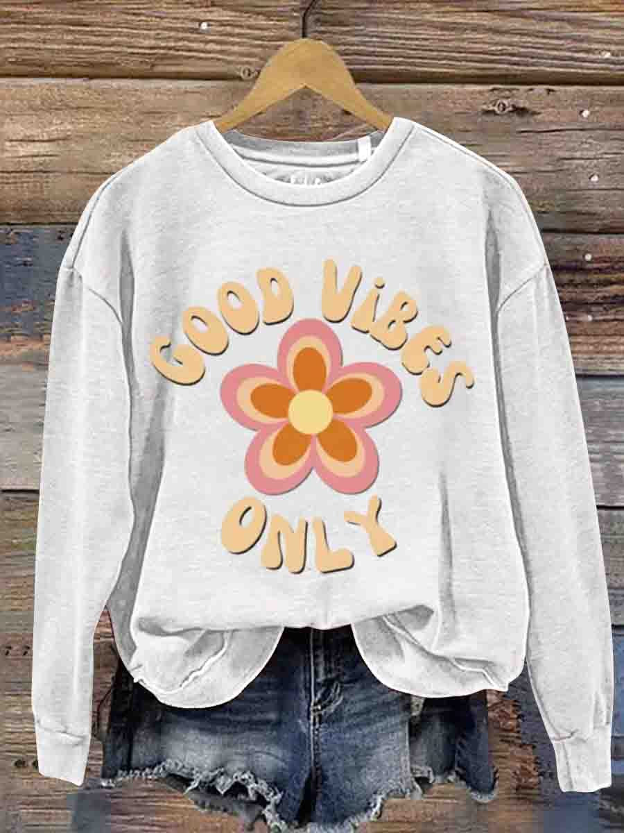Mental Health Inspirational Kindness To Women's Soul Round Neck Casual Printed Sweatshirt