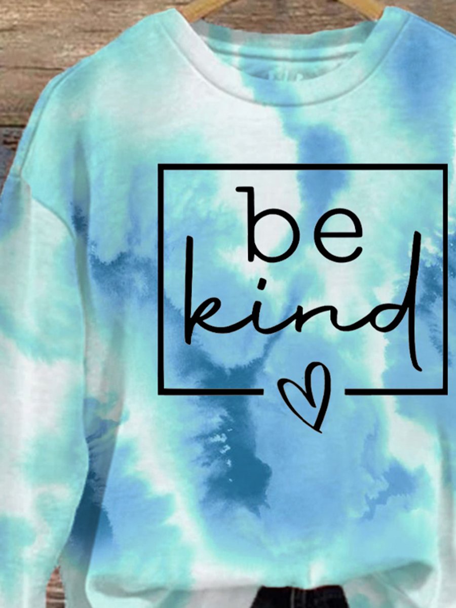 Women's Tie Dye Multicolor In My Kind Era Print Casual  Sweatshirt