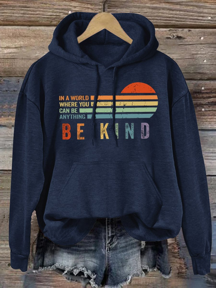 Women's Men's Unisex Be Kind Suicide Prevention Day Print Casual Sweatshirt