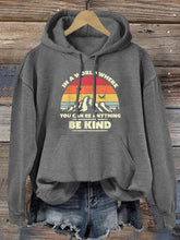 Unisex Women's Men's In A World Where You Can Be Anything Be Kind Suicide Prevention Awareness Print Casual Hoodie