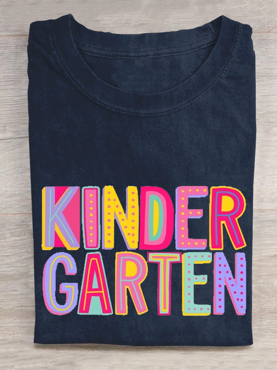 Kindergarten Rainbow Teacher T-shirt