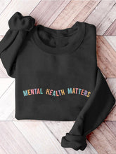 Mental Health Matters Psychology Mental Health Awareness Therapy Casual Print Sweatshirt