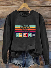 Retro Be Kind Teacher Gifts Casual Sweatshirt