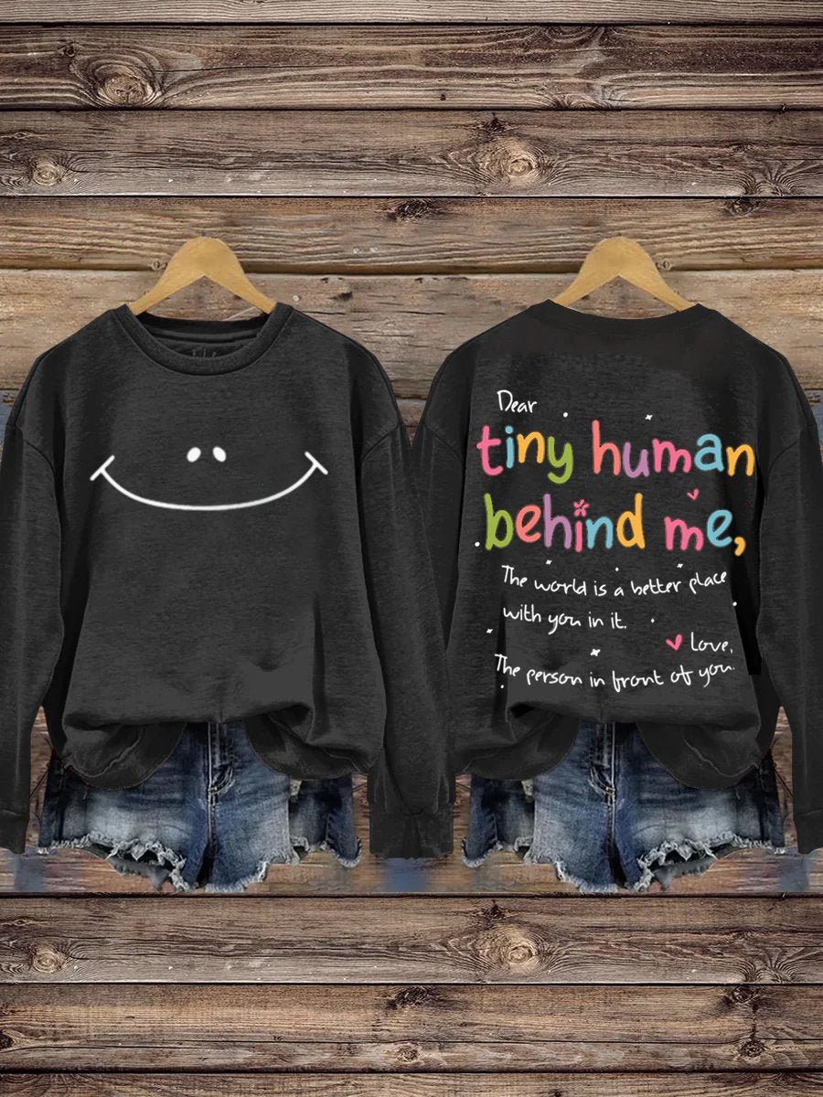 Mental Health Inspirational Positive Crew Neck Casual Printed Sweatshirt