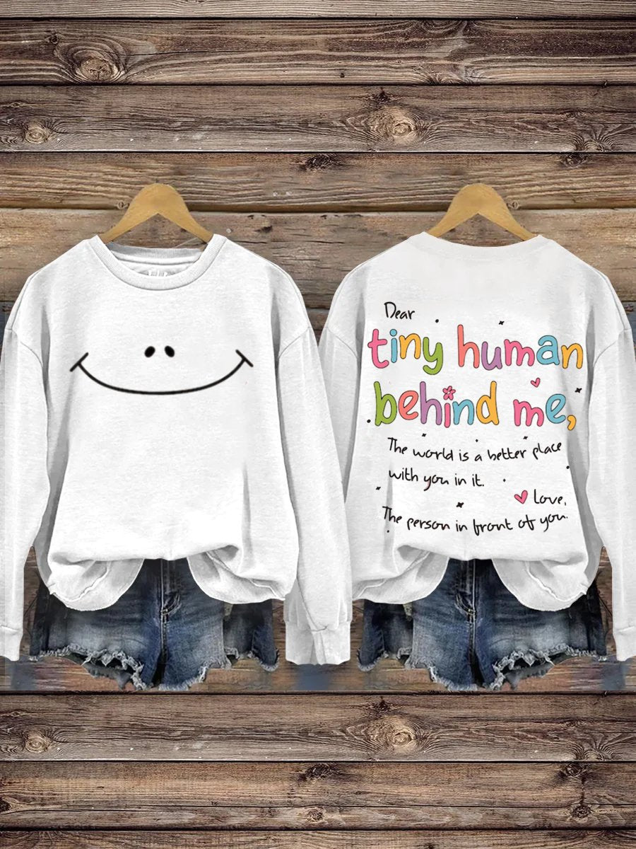 Mental Health Inspirational Positive Crew Neck Casual Printed Sweatshirt