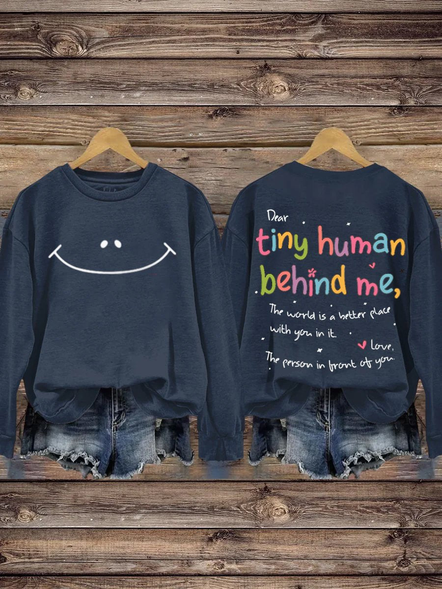 Mental Health Inspirational Positive Crew Neck Casual Printed Sweatshirt