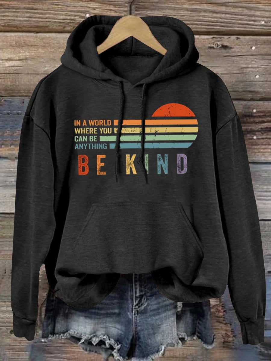 Women's Men's Unisex Be Kind Suicide Prevention Day Print Casual Sweatshirt
