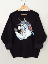 Muscular Unicorn Gym Sweatshirt