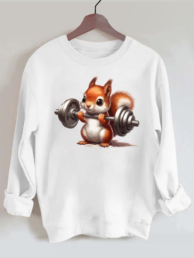 Lift Heavy Squirrel Gym Sweatshirt