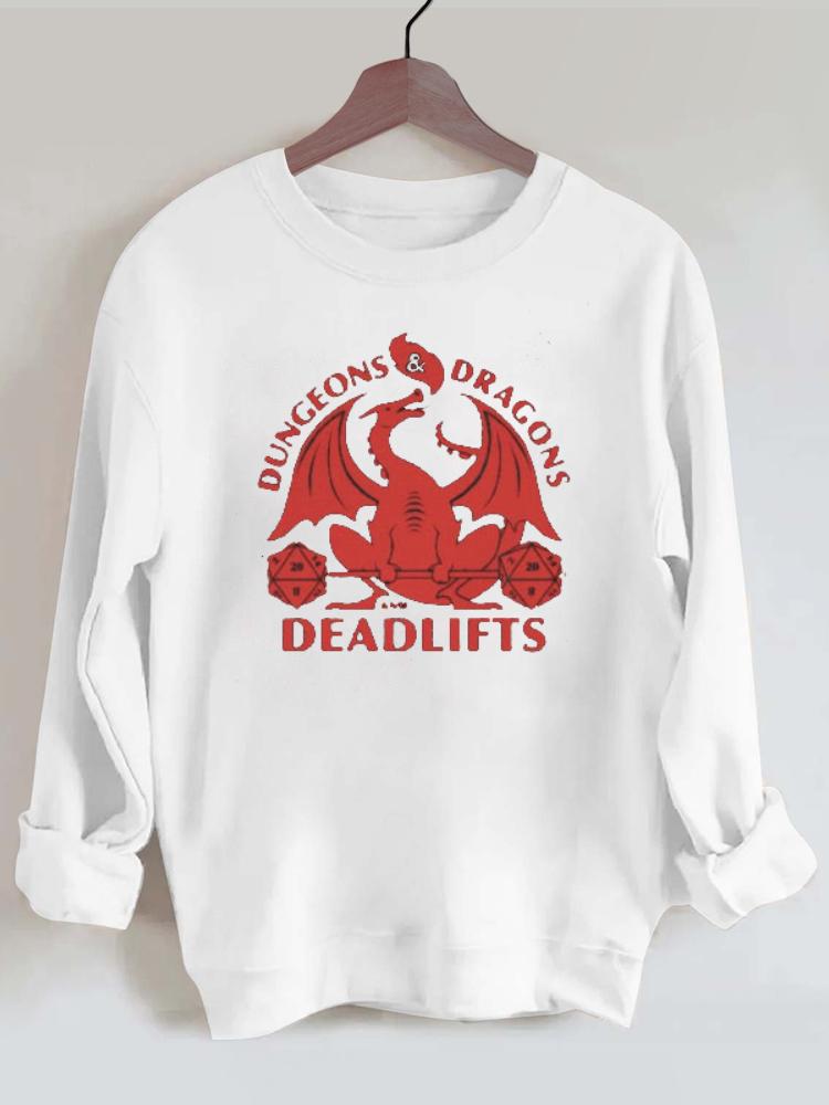 Dungeons and Deadlifts Gym Sweatshirt