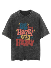 Be Happy Lift Heavy Vintage Gym Shirt