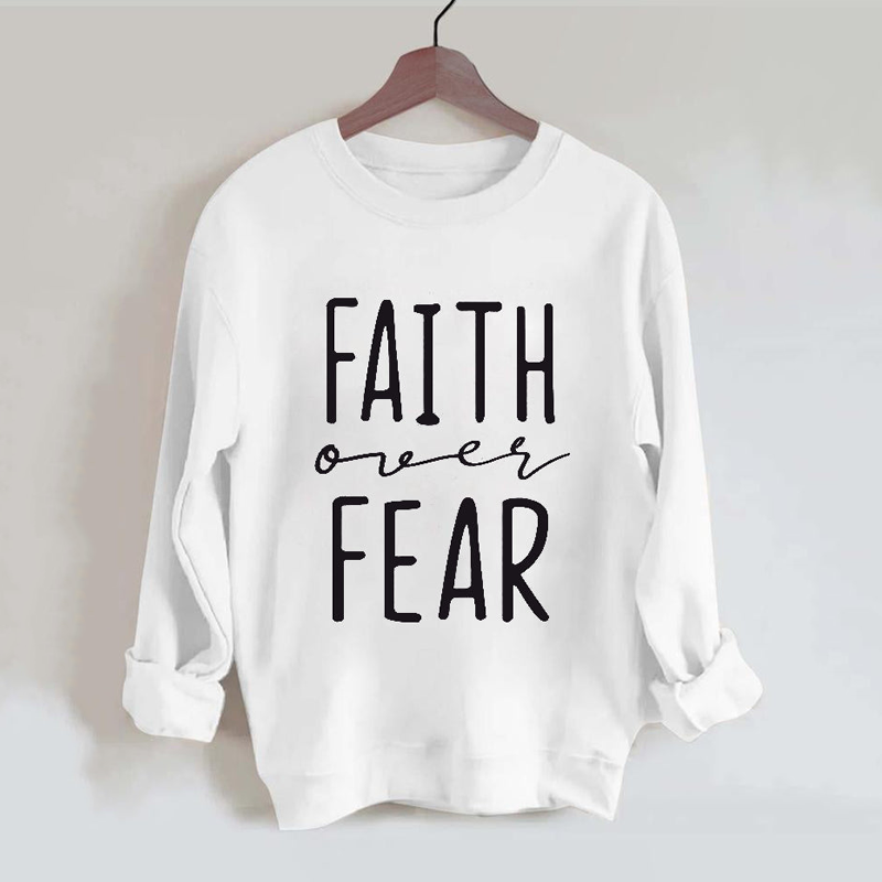 Faith Over Fear Vintage Gym Sweatshirt