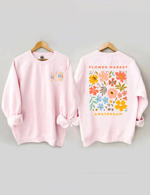 Boho Flower Market Amsterdam Sweatshirt