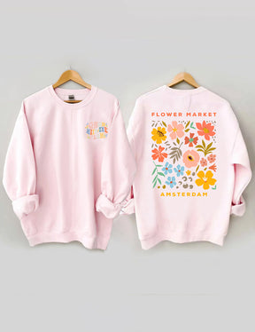 Boho Flower Market Amsterdam Sweatshirt