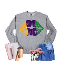 Mardi Grass Lips Sweatshirt