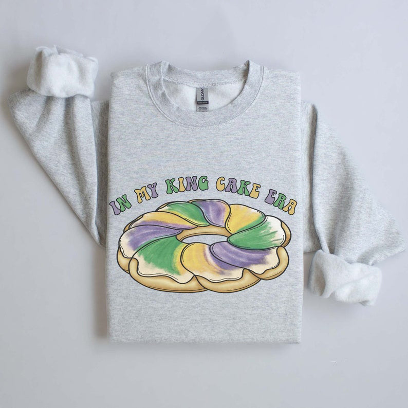 Mardi Gras Sweatshirt In My King Cake Era