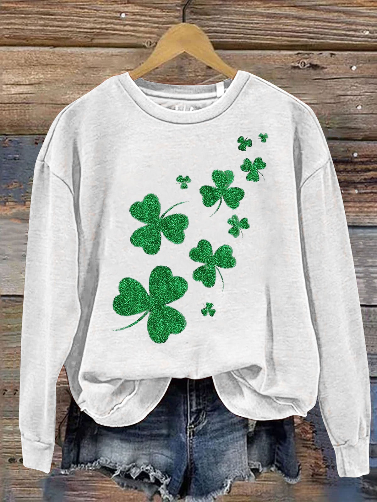 Eagerlys St. Patrick's Day Print Casual  Sweatshirt