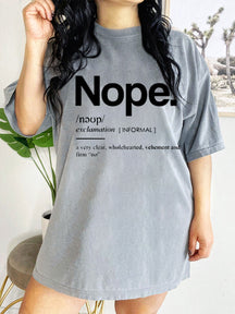 Vintage Funny Nope Graphic Tee