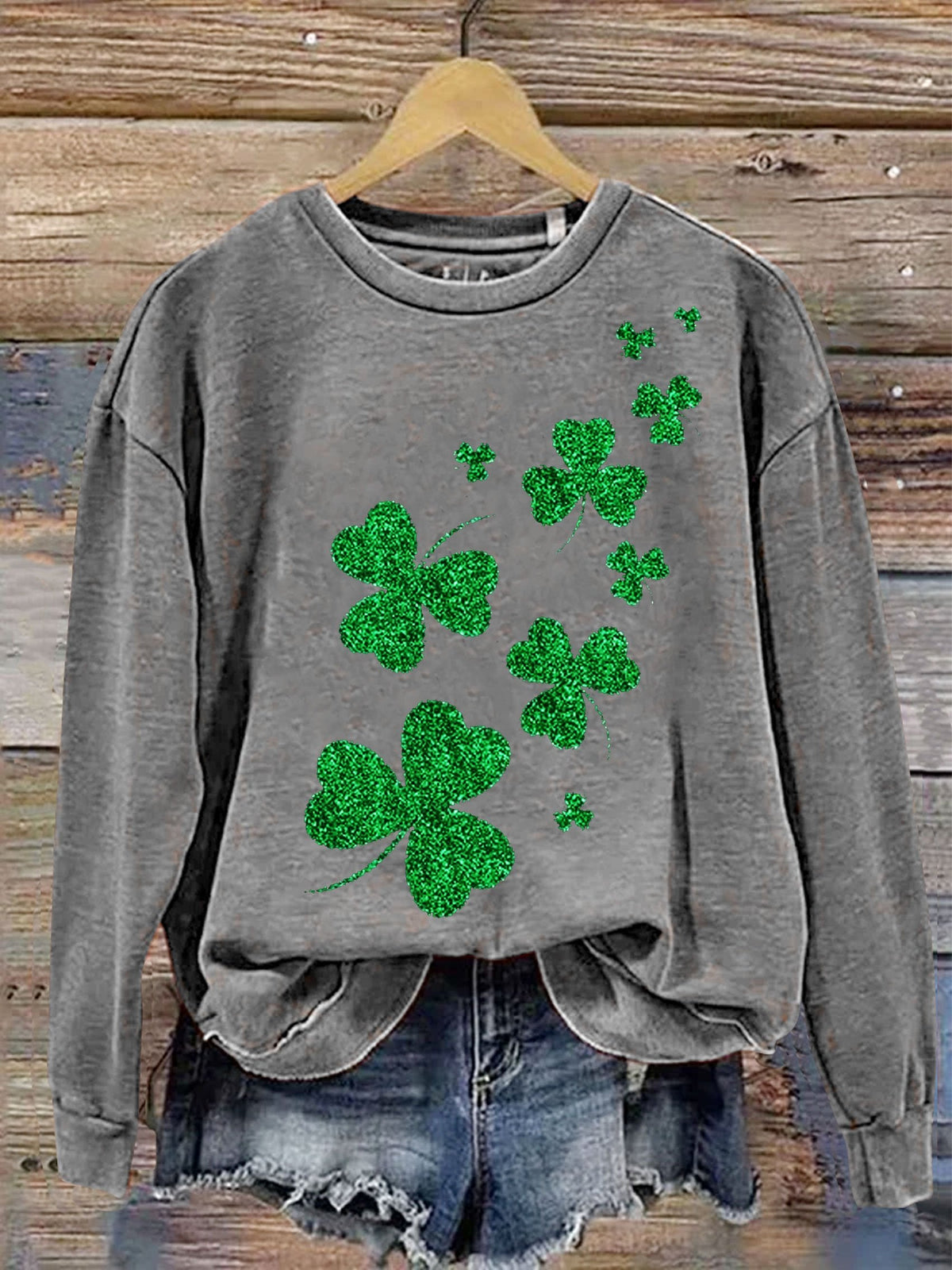 Eagerlys St. Patrick's Day Print Casual  Sweatshirt