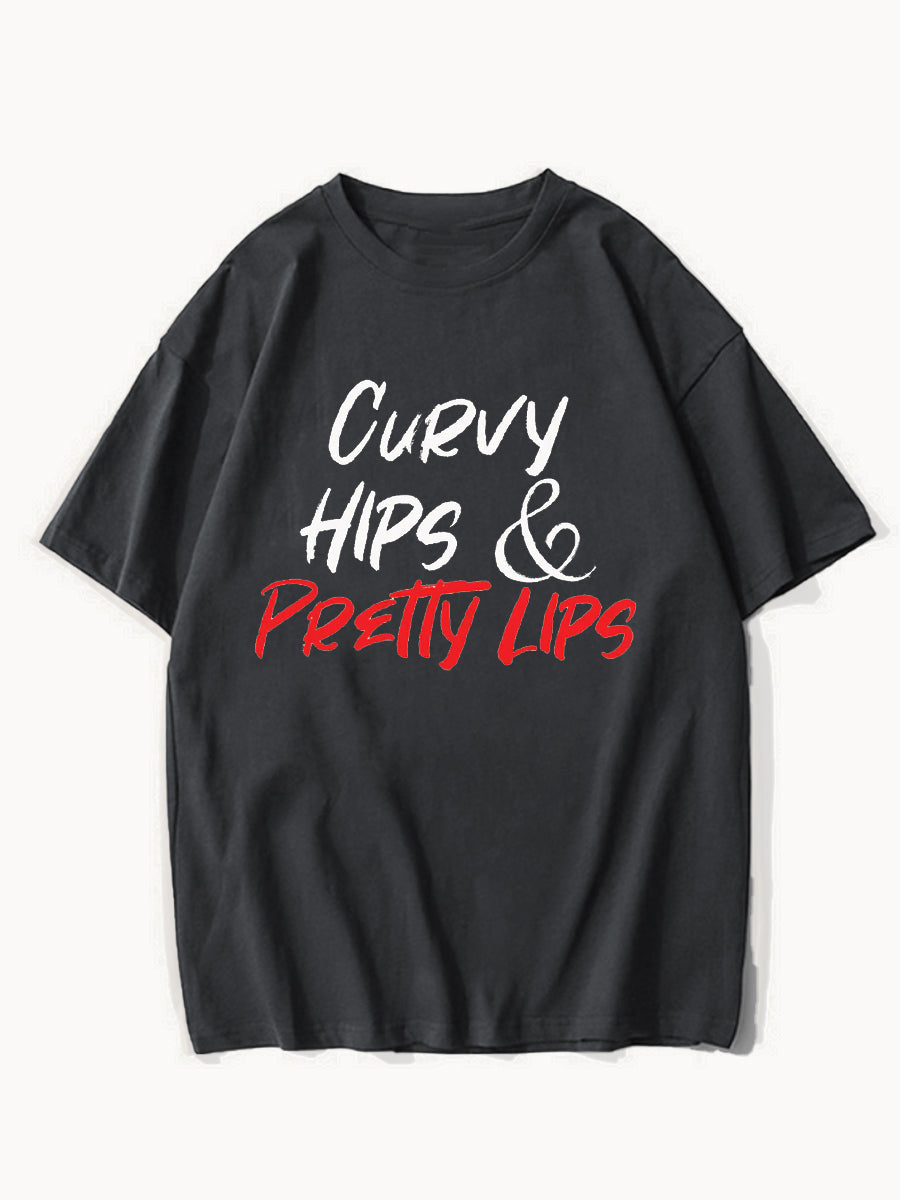 Curvy Hips And Pretty Lips Tee