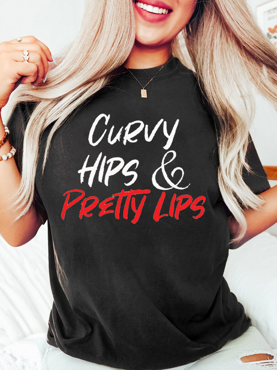 Curvy Hips And Pretty Lips Tee