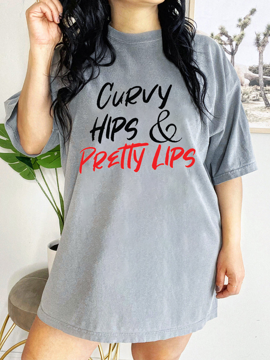 Curvy Hips And Pretty Lips Tee