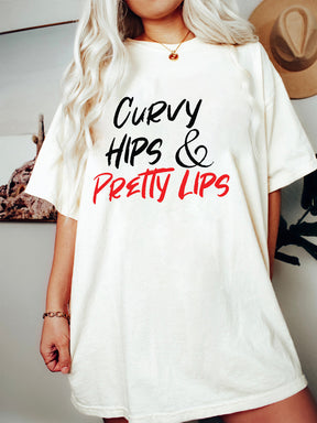 Curvy Hips And Pretty Lips Tee