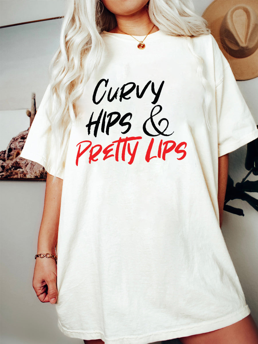 Curvy Hips And Pretty Lips Tee