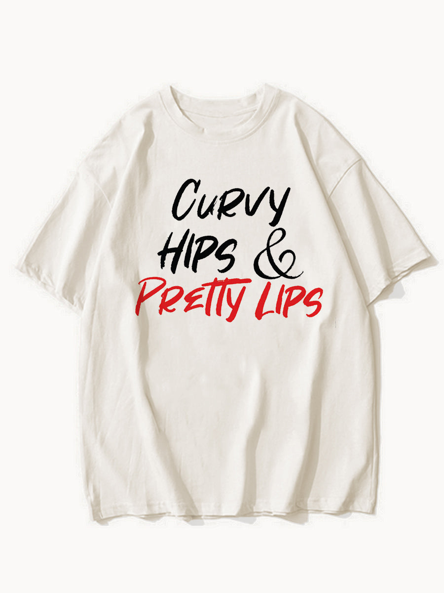 Curvy Hips And Pretty Lips Tee