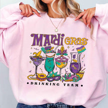 Mardi Gras Cat Sweatshirt and Hoodie