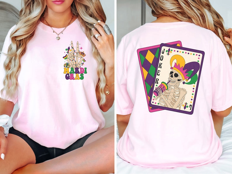 Skeleton Mardi Gras shirt