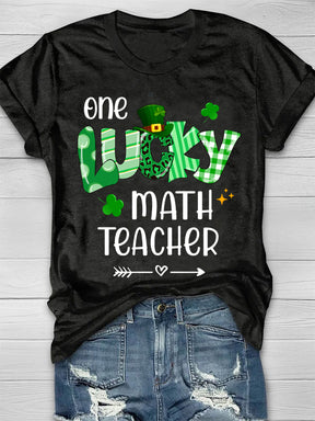 Eagerlys Patricks Day Math Teacher T-shirt-6