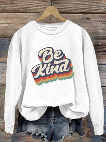 Women'S Be Kind Printed Sweatshirt
