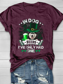 Eagerlys Husky In Dog Beers I've Only Had One Short Sleeve T-shirt