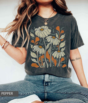 WildFlower Daisy Tshirt Retro Flower Shirt