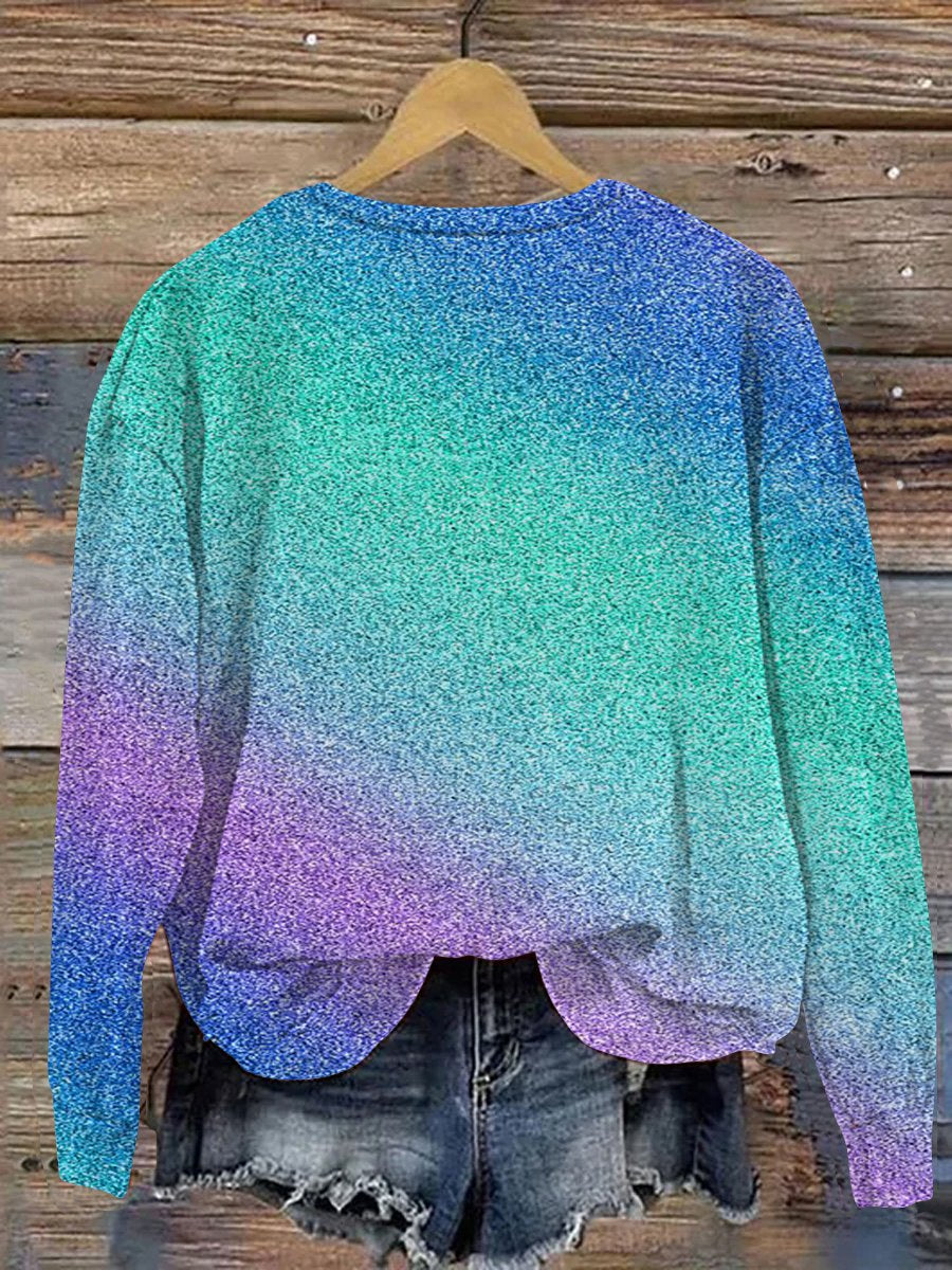 Unisex Women's Men's Multicolor Be Kind Suicide Prevention Mental Print Casual Sweatshirt