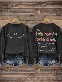Mental Health Inspirational Positive Crew Neck Casual Printed Sweatshirt