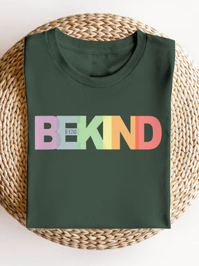 Rainbow Be Kind Suicide Prevention Mental Print Casual Sweatshirt