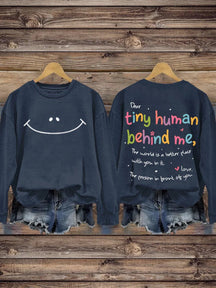 Mental Health Inspirational Positive Crew Neck Casual Printed Sweatshirt