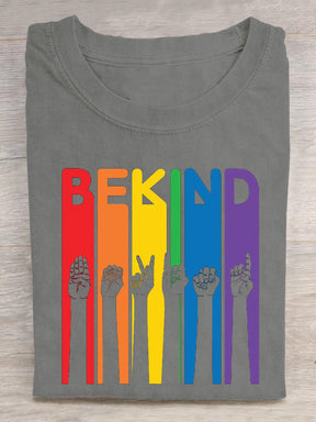 Be Kind Sign Language Kindness Pride Pride Rainbow T-shirt